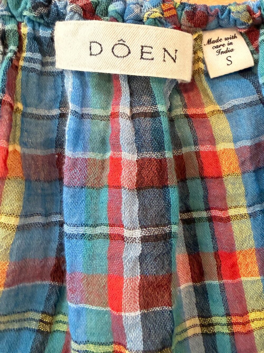 DOEN Theo Top Alderbrook Plaid - Picture 4 of 4